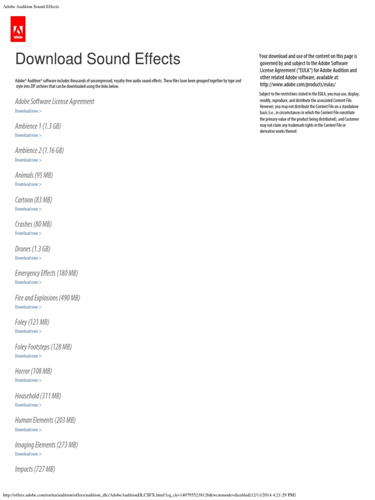 Adobe Audition Sound Effects PDF Computing Information Technology