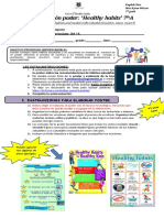 Inglés 7ºA Trabajo Práctico Healthy Habits and Modal Verbs Poster