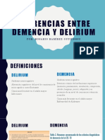 Diferencias Entre Demencia y Delirium