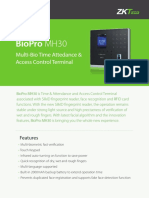 Biopro Mh30: Multi-Bio Time Attedance & Access Control Terminal