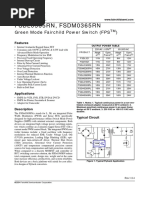 Datasheet FSDL0365RN y SG6858