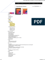 Ipad (8 Geração) - Especificações Técnicas