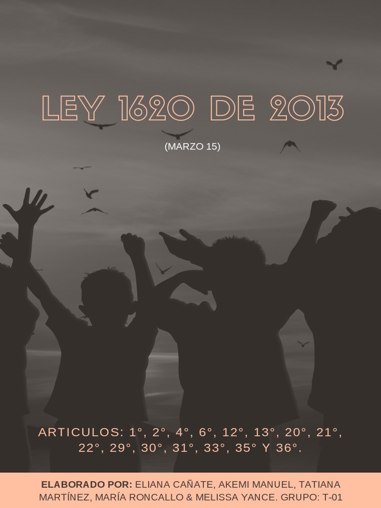 Ley 1620 de 2013: Convivencia Escolar en Colombia | PDF | Violencia ...