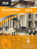 Humanities 2019 Rules and Syllabuses