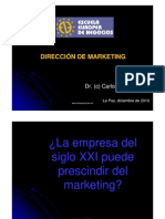 Dirección de Marketing - Carlos Camacho (EEN, 2010)