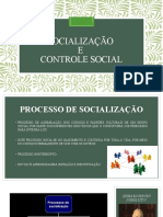 Processos de socialização e controle social