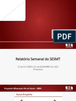 Relatório Semanal Do SESMT 5 SEMANA