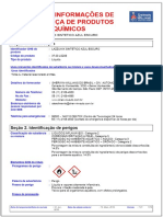 FICHA DE INFORMAÇÕES DE SEGURANÇA DE PRODUTOS QUÍMICOS - PDF Download Grátis