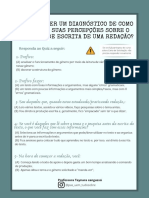 Como andam suas percepções sobre redação