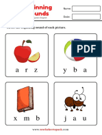 Beginning Sounds Worksheets Pack A To Z 4