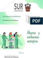 Aborto y Embarazo Ectopico