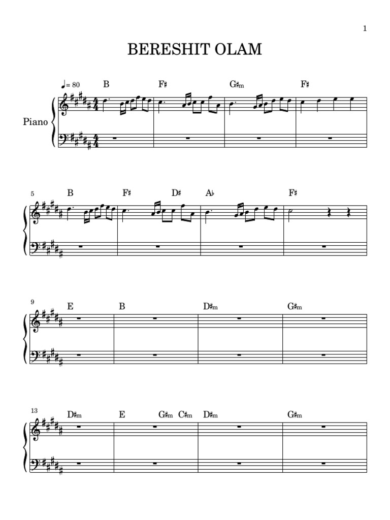 Bereshit Olam | PDF