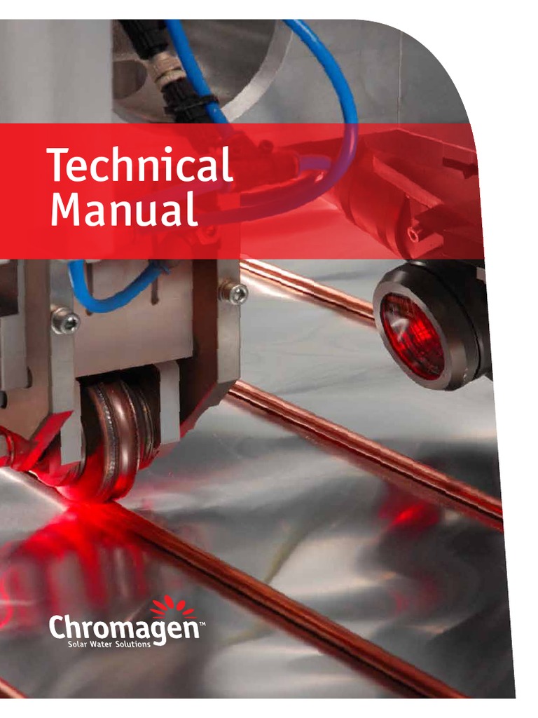 Chromagen Installation Technical Manual | PDF | Solar Energy | Water Heating