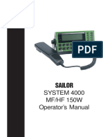 SYSTEM 4000 MF/HF 150W Operator's Manual: Sailor