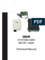 SYSTEM 4000 MF/HF 150W Technical Manual: Sailor