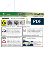 Cobalt Toxic Heavy Metals Fact Sheet