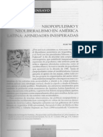 Weyland Kurt - Neopopulismo y Neoliberalismo en América Latina. Afinidades Inesperadas