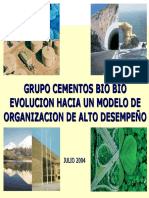 Evolucion Hacia Un Modelo Oad, Grupo Cementos Bio Bio, Chile