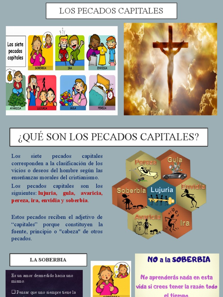 Los 7 Pecados Capitales y Virtudes | PDF | Siete pecados capitales ...