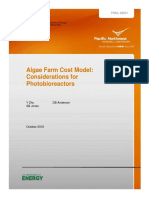 Algae Farm Cost Model: Considerations For Photobioreactors: Y Zhu DB Anderson SB Jones