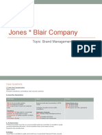 Jones Blair Company: Topic: Brand Management/Segmentation Dani Chesson
