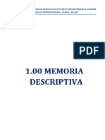 1.00 Memoria Descriptiva