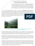 Bosque Atlántico Del Alto Paraná - Parques Nacionales Del Paraguay