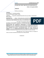 Carta S.O Solicito Administracion de Caja Chica y Encargo de La Obra.