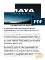 Los Mayas Señores Del Tiempo (Artículo) Autor McClung Museum of Natural History & Culture