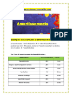 Ecriture Comptable Damortissements PDF