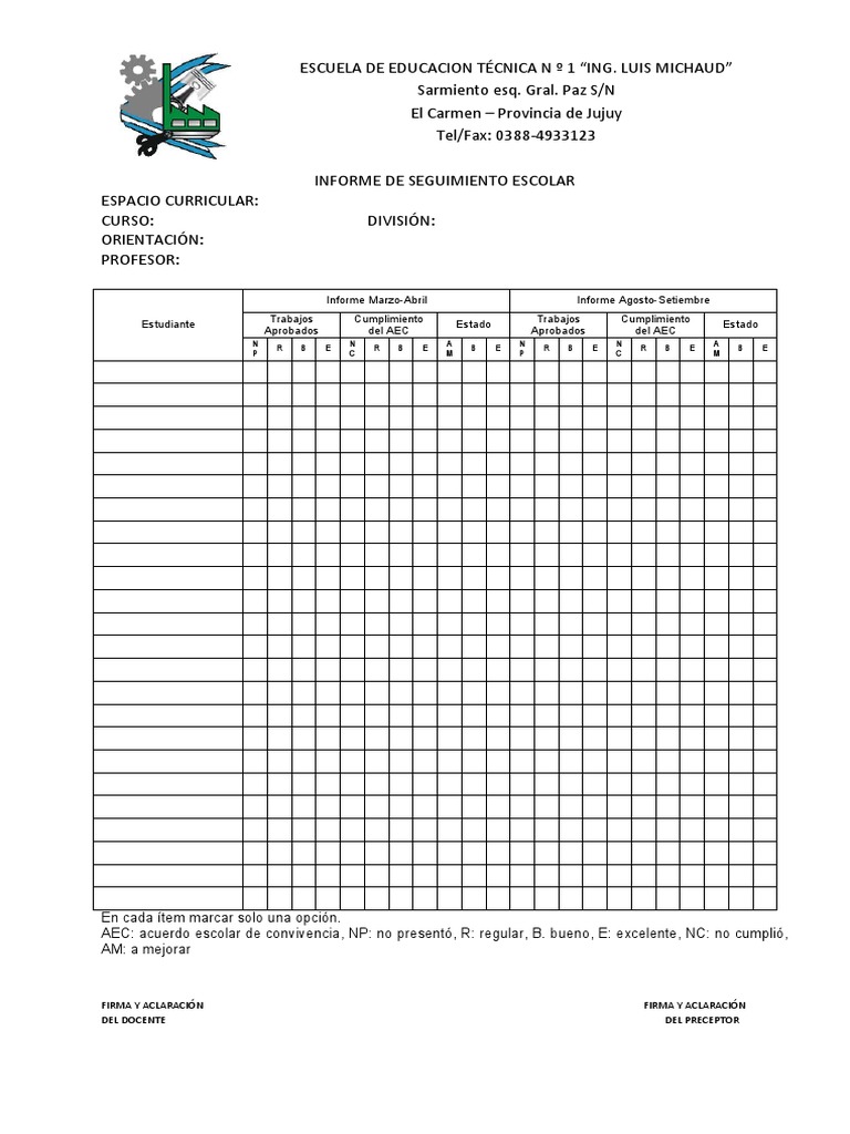 informe-rendimiento-escolar-pdf