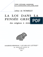 +de Romilly, Jacqueline - La loi dans la pensée grecque_ des origines à Aristote-Les Belles Lettres (1971)