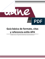 Guía Básica de Formato, Citas y Referencia Estilo APA