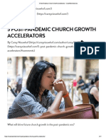 5 Post-Pandemic Church Growth Accelerators