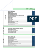 Carta Gantt remodelación