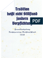 Reichsparteitag Grossdeutschland 1938 - Tradition Heisst Nicht Stillstand Sondern Verplichtung (17 S., Scan, Fraktur)