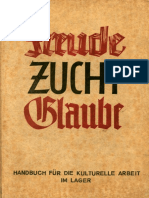 Reichsjugendfuehrung - Freude, Zucht, Glaube - Handbuch Fuer Die Kulturelle Arbeit Im Lager (1937, 209 S., Scan, Fraktur)