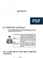 Gerencia general roles estratega organizador líder