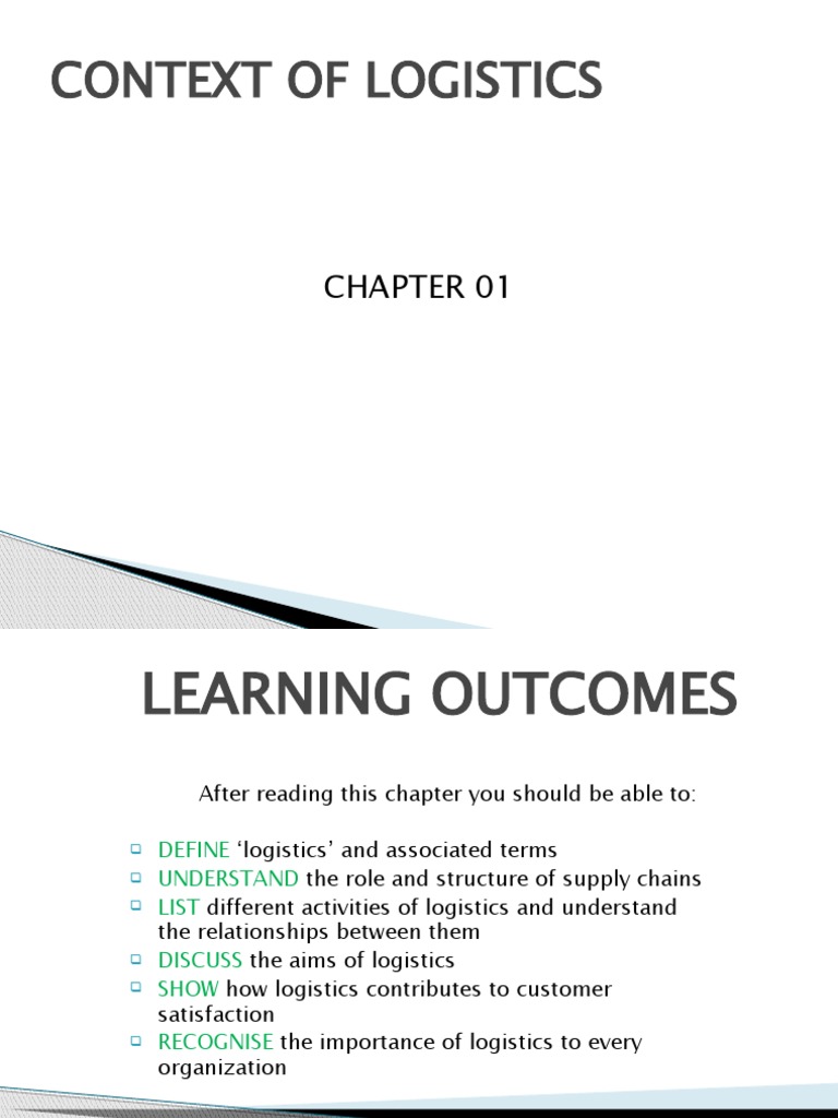 Understanding Logistics and Supply Chains | PDF | Logistics | Supply Chain