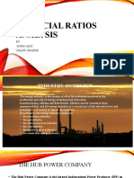 Financial Ratios Analysis: BY: Rabia Qazi Chand Shabbir