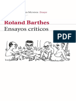 Barthes, Roland - Ensayos Críticos