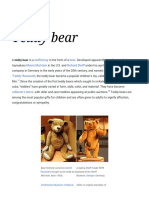 Teddy Bear: Stuffed Toy Bear Morris Michtom Richard Steiff Margarete Steiff Theodore "Teddy" Roosevelt