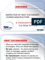 Inspection of Heat Exchanger