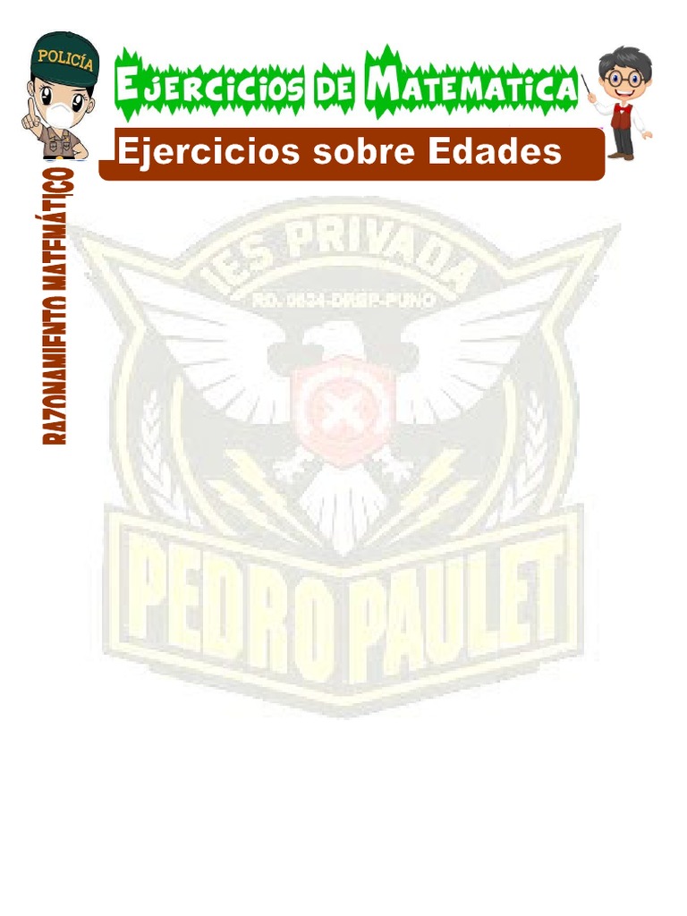 Ejercicios Sobre Edades para Segundo de Secundaria | PDF