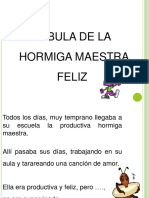 Fábula La Hormiga Maestra Feliz