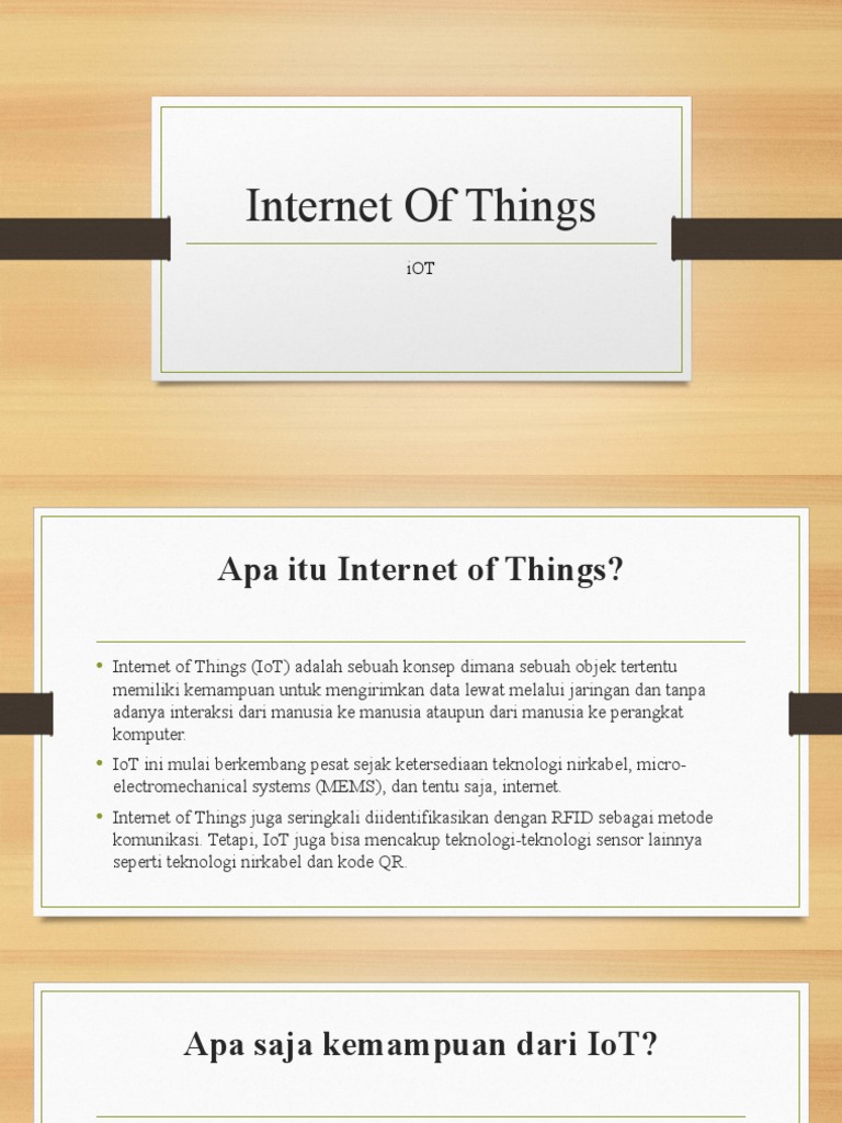 Pengenalan Internet of Things (IoT) | PDF
