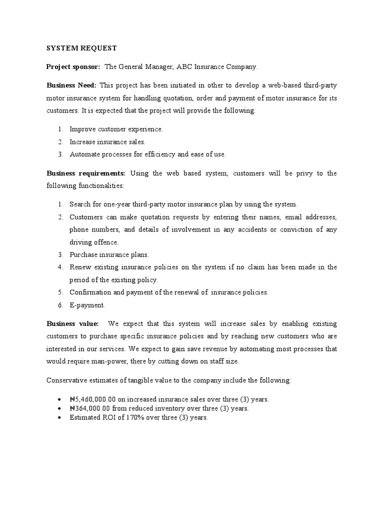 System Request | PDF | Business