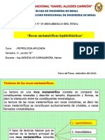 15.1 Sesión #15 Rocas Metamórficas Lepidoblásticas