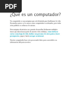 Qué es un computador
