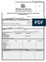 Formulario de Inscripcion Concurso